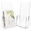6St Menuhouder Transparant Compact Brochurehouder Voor Bureaus 1