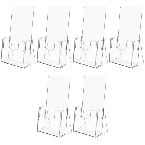 6St Menuhouder Transparant Compact Brochurehouder Voor Bureaus 2