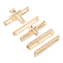 20St Decoratieve Gouden Metalen Watchband Charms Met Kruis Design