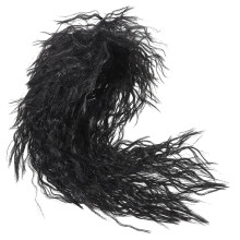 5St Zwarte Decoratieve 80S Rocker Pruik Met Lange Krullen Party