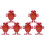 6St Functioneel Donkerrood ABS Wind-Up Insect Model Speelgoed Kids 4