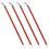 16Pièces Pinceaux Chinoise Rouge Bambou Polyvalents 2