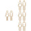 4Paires Panneaux Toilettes ABS Pour Décoration 7
