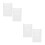 4St Multifunctionele Wandhouder Van Acryl Voor Documenten En Brochures 4