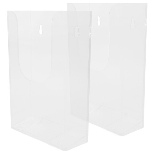 4St Multifunctionele Wandhouder Van Acryl Voor Documenten En Brochures 2