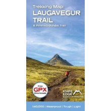 Trekking Map Icelands Laugavegur Trail amp Fimmvorduhals Trail by Andr