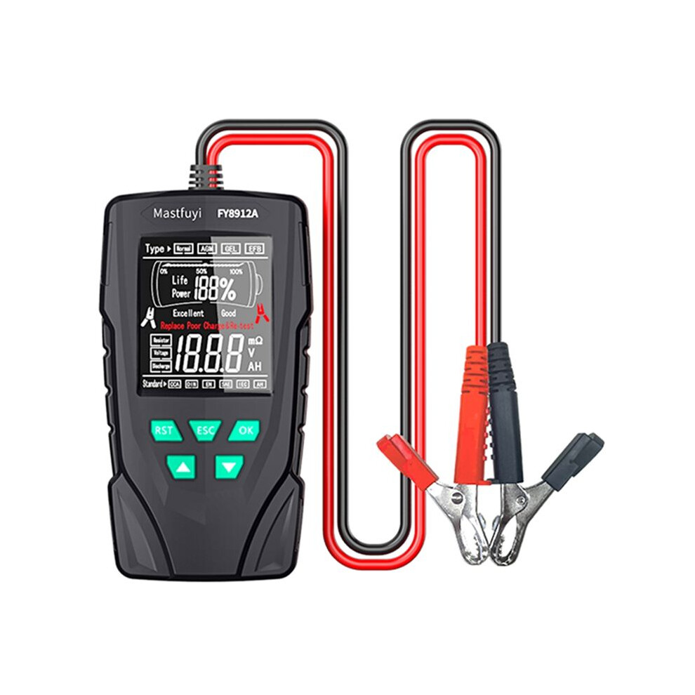 Car Battery Tester 12V/24V Battery System Analyzer 50-2000Cca Battery Health Display Comprehensive Diagnostic Test Tool 4713568498214