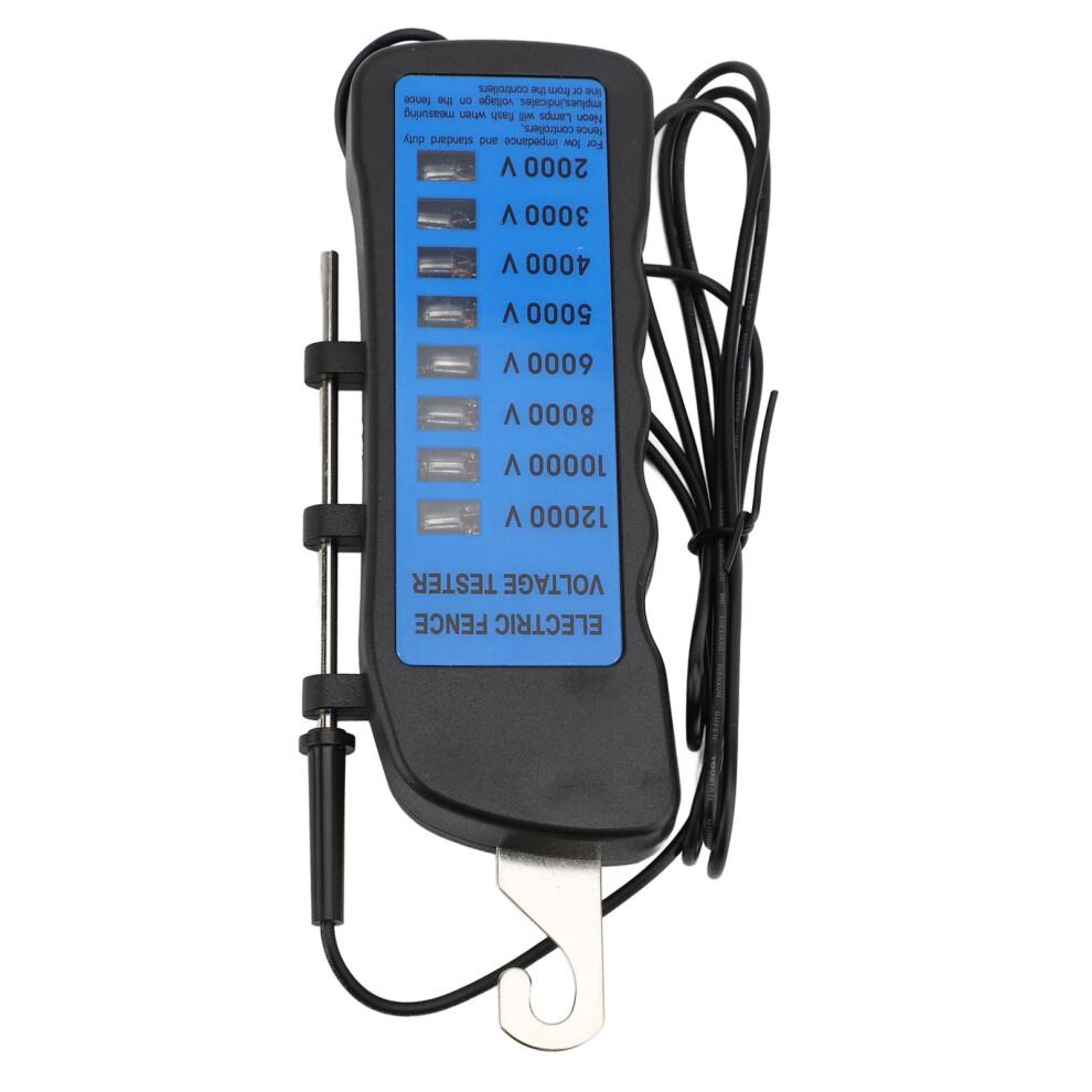 12Kv Electric Fence Voltage Tester With 8 Led Indicators Portable Farm Fence Fault Finder 4321384409668