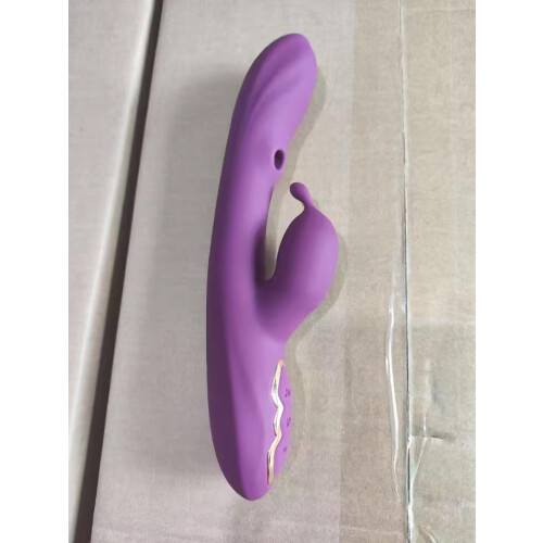 Doppel-Motor-Saugvibrator lila Größe M 1