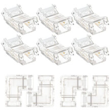 10PCS 2 Pin 8Mm Cob LED Connector Kit pour 8Mm Cob LED Strip Lights