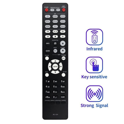 RC-1234 Replace Remote Control for  Compact Disc Player Integrated Amplifier DCD600NE PMA600NE 1