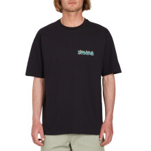 T-shirt Volcom manches courtes col rond homme coton Alstone noir