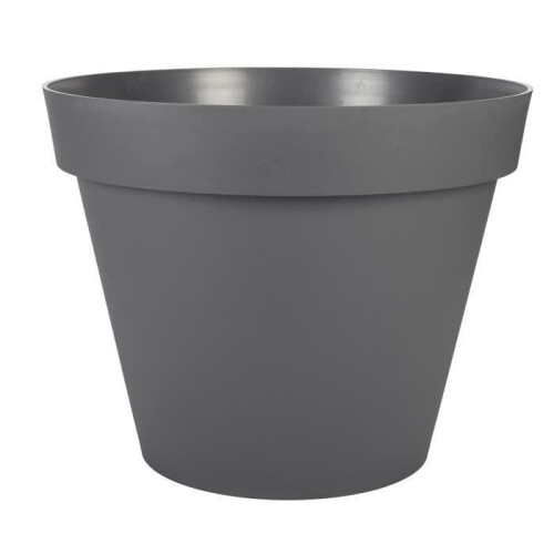 EDA Blumentopf rund TOSCANE - 76 L - Ø 60 x H 47 cm - Anthrazitgrau