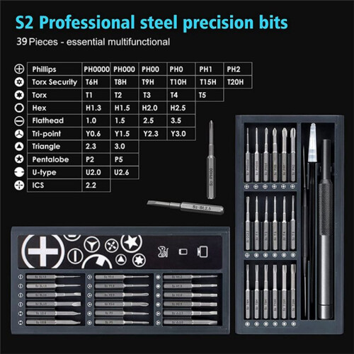 Screwdriver Set 39 in 1 Precision Screwdriver Set, Electronics Tool Kit PC, Laptop, RC, Computer, Phone Repair Kit 1