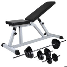 Panca da allenamento con manubri da 30,5 kg attrezzatura fitness sportiva 02_0000051