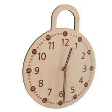 Vintage-Kirschholz-Wanduhr 25cm Minimalistisch Silent Landhaus