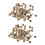 200 Perles Boutons En Nacre Coquillage Ronde 8mm 1