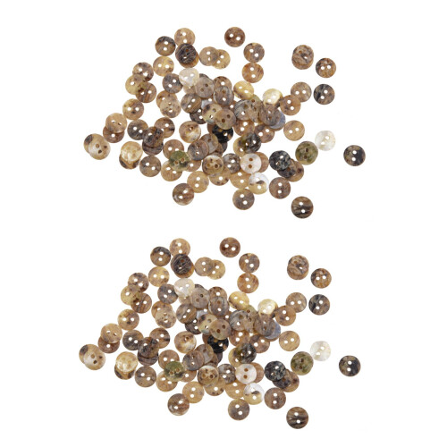 200 Perles Boutons En Nacre Coquillage Ronde 8mm