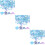 3Pièces Paillettes PVC Bleues Décorations DIY Accessoires 11