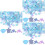3Pièces Paillettes PVC Bleues Décorations DIY Accessoires 8