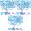 3Pièces Paillettes PVC Bleues Décorations DIY Accessoires 5