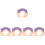 5Pièces Bonnets Caoutchouc Bébé Violet Pour Bain Sécurisé 5
