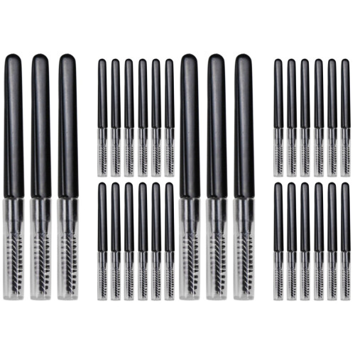 40Pièces Kit Brosse Sourcils Multifonction Couvercle Noir Durable 1
