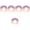 5Pièces Bonnets Caoutchouc Bébé Violet Pour Bain Sécurisé 4