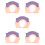 5Pièces Bonnets Caoutchouc Bébé Violet Pour Bain Sécurisé 8