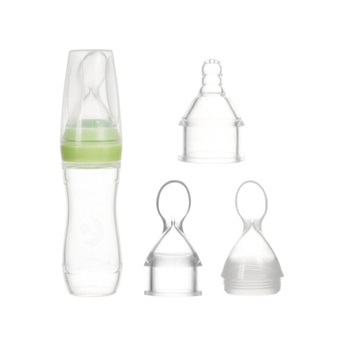 9Pièces Bébé Verts En Silicone Pour Alimentation Facile