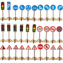 5Ensembles Panneaux Jeu Enfant Couleurs Réalistes Bois