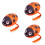 3Pièces Bouée De Natation PVC Orange Avec Ceinture Réglable 10