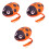 3Pièces Bouée De Natation PVC Orange Avec Ceinture Réglable 7