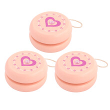 6Pièces Balle Yoyo Bois Enfant Couleur Khaki Jeu Sûr