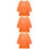 3Pièces Tablier Artistique Enfants Orange Réutilisable 6