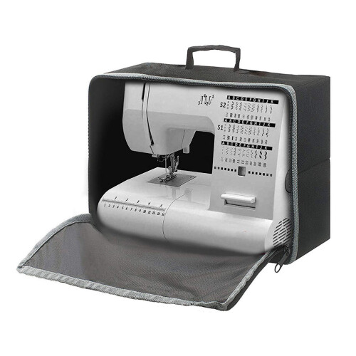 2Pièces Sac À Main Oxford Noir Pour Machine À , Rangement Facile