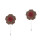 2Pièces Épingle Boutonnière En Bois Pour Costume 5