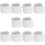 10Pièces Lames Remplacement Stores Verticales Robustes Blanches En PVC 8