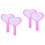 4Pièces Mousse Violet Portable Pointage Main Pour Jeux 6