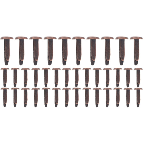 100Pièces Clous Décoratifs Marron Métal Pour Manuelles 2