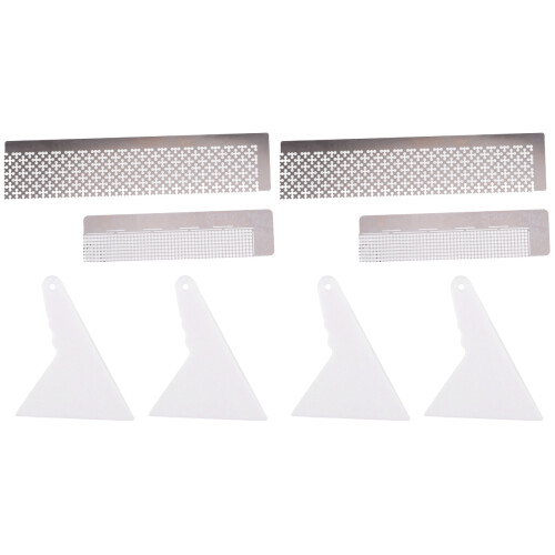 2Ensembles Règle Traitement Perles Broderie Acier Compact Usage DIY 1