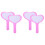 4Pièces Mousse Violet Portable Pointage Main Pour Jeux 4
