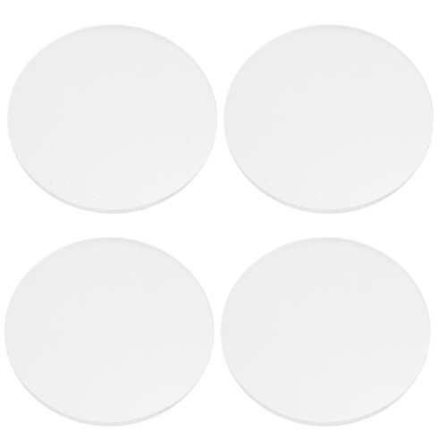 8Pcs White Acrylic Board Smooth Edges for Signs Craft Cake Display