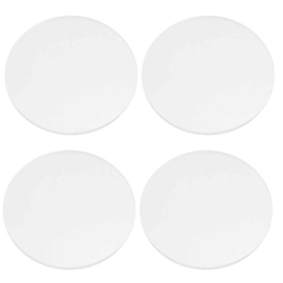 8Pcs White Acrylic Board Smooth Edges For Signs Craft Cake Display 3132125444432
