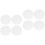 8Pcs White Acrylic Board Smooth Edges for Signs Craft Cake Display 4
