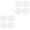 8Pcs White Acrylic Board Smooth Edges for Signs Craft Cake Display 3