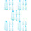 25Pièces Bouteilles Vides Plastique Rangement Liquide 10