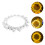 2Pcs Yellow Sun Shaped Neon Night Light Lamp for Home Decor 9
