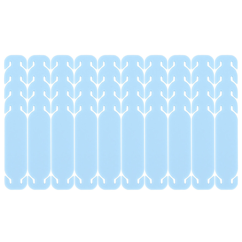 20Pcs Premium Mask Making Ear Rope Buckle Light Blue Easy Install Hook 3132125444739