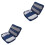2Pcs Dark Blue Crochet Tool Knitting Bag Yarn Storage Hand Tool Tote 3